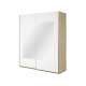Garderobeskap Beta 180x210 - eik - hvit - speil