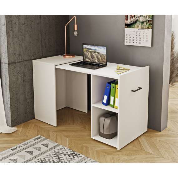 Skrivebord Smart 60x42 cm - sammenleggbart - hvit matt