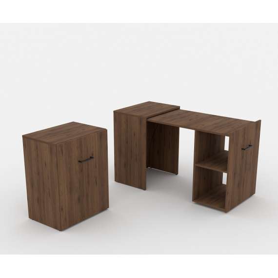 Skrivebord Smart 60x42 cm - sammenleggbart - valnøtt