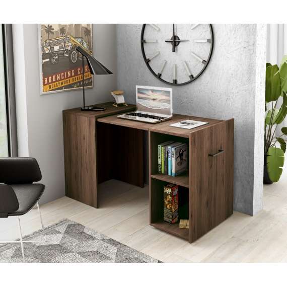 Skrivebord Smart 60x42 cm - sammenleggbart - valnøtt