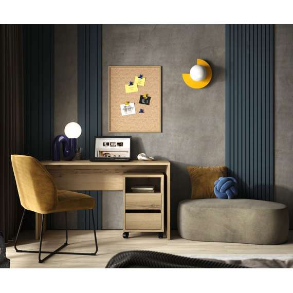 Skrivebord Agapi 130x50 cm - eik grand