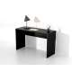 Skrivebord Agapi 130x50 cm - sort