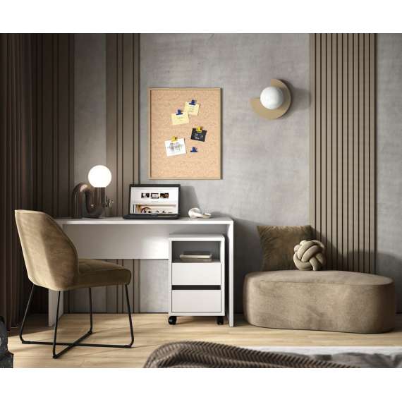 Skrivebord Agapi 130x50 cm - hvit