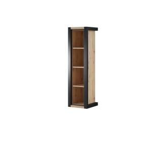 Vegghylle Aktiv 35x128 cm - eik - sort