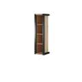 Vegghylle Aktiv 35x128 cm - eik - sort