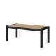 Spisebord Aktiv 160-240x90 cm - eik - sort - uttrekkbart