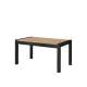 Spisebord Aktiv 160-240x90 cm - eik - sort - uttrekkbart