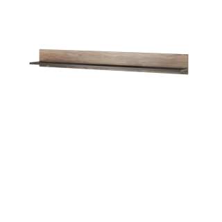 Vegghylle Larona 180x20 cm - mørk valnøtt