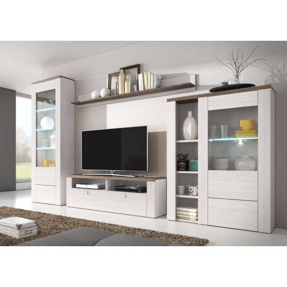 Vitrineskap Larona 65x206 cm - lerk sibiu - med belysning