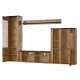 Tv-seksjon Larona 305x206 cm - eik lefkas - 4 deler