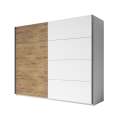 Garderobeskap Galaxy 270x210 cm - hvit - eik - med innredning