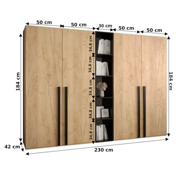 Entresett Miro12 - 230x184 cm - hvit matt - 5 deler