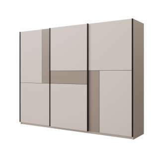 Garderobeskap Cube 270x210 cm - cashmere - med innredning