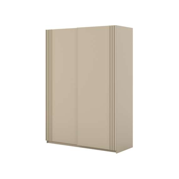 Garderobeskap Niva 120x210 cm - beige - med innredning