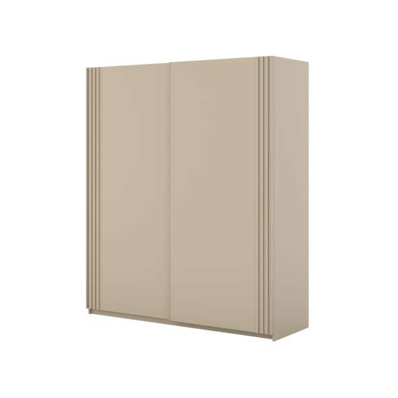 Garderobeskap Niva 180x210 cm - beige - med innredning