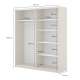 Garderobeskap Niva 180x210 cm - beige - med innredning