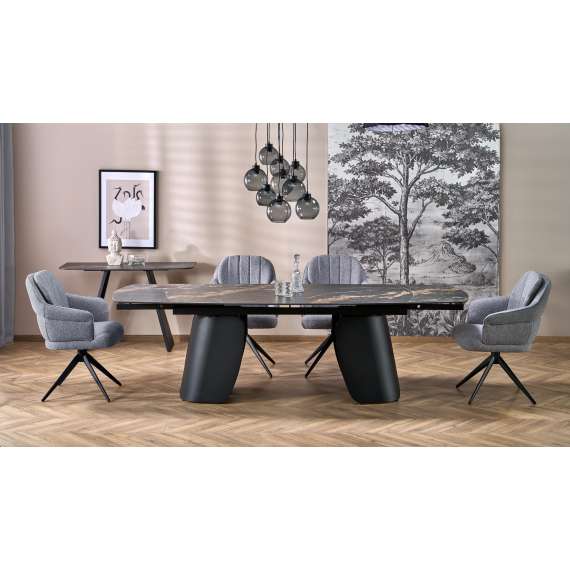 Spisebord FORUM 180-260 cm - sintret stein