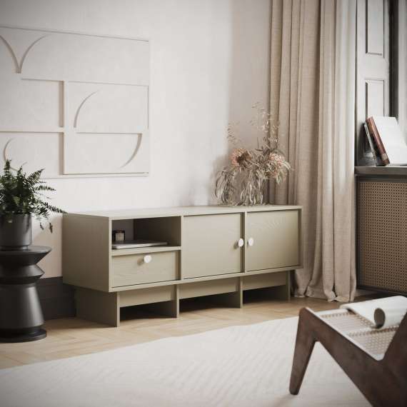 Tv-benk Kabe KTV2 125-180x60 cm - flere farger - 2 dører