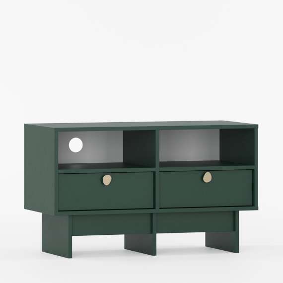 Tv-benk Kabe KTV1S 90-120x60 cm - flere farger - 2 skuffer