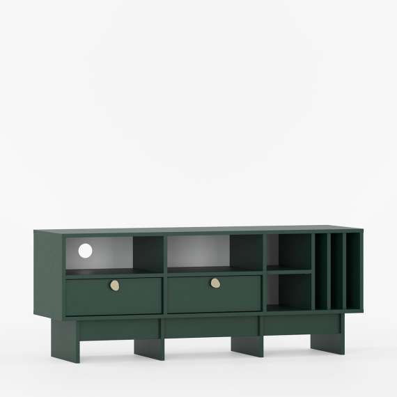 Tv-benk Kabe KTV2SW 125-180x60 cm - flere farger - 2 skuffer