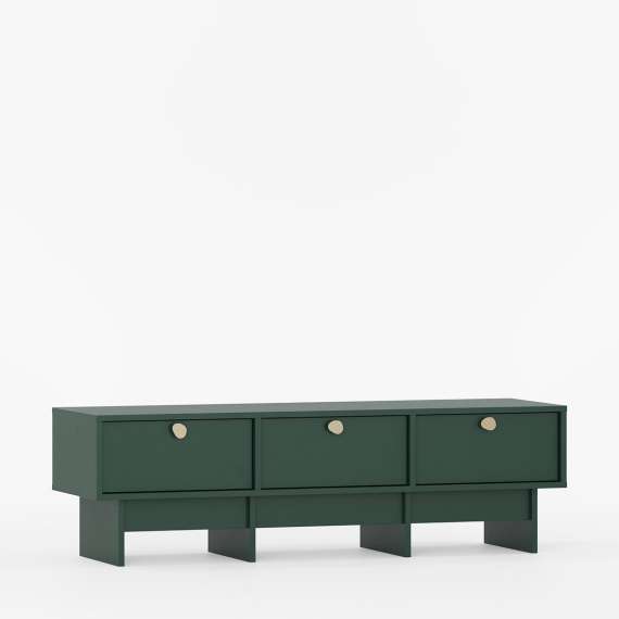 Tv-benk Kabe KNTV2 125-180x45 cm - Flere farger - 3 skuffer