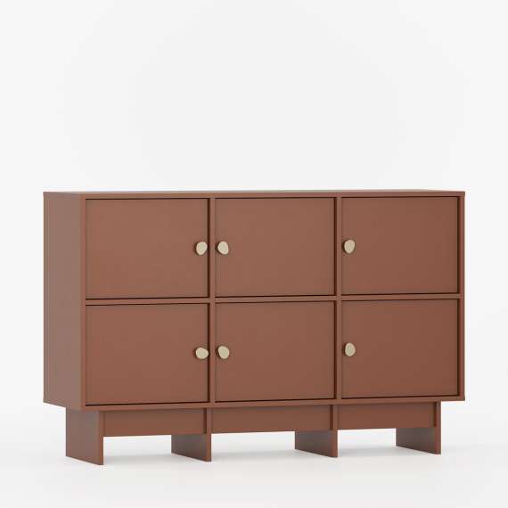 Tv-benk Kabe KK04 125-180x98 cm - Flere farger - 6 dører