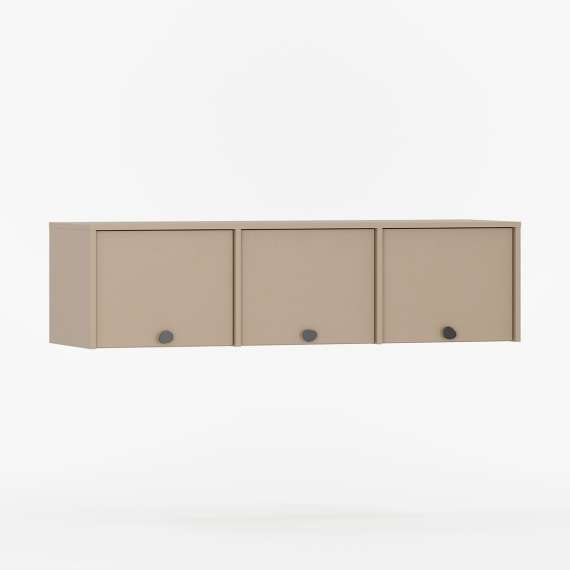 Veggskap Kabe PWK03 125-180x40 cm - 3 dører - flere farger