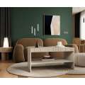 Sofabord ISLA - 100x57 cm - beige - metall bein