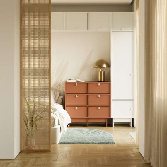 Skap Kabe SK02 40-60x210 cm - 2 dører -  flere farger