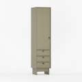 Skap Kabe SK03 40-60x210 cm - 1 dør - 3 skuffer -  flere farger