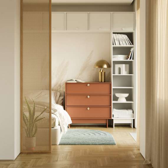 Reol Kabe SK04 40-70x210 cm - flere farger - Bokhylle