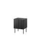 Nattbord ISLA - 45x59 cm - svart matt - 1 skuff - metall bein - 2 stk