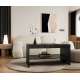 Sofabord ISLA - 100x57 cm - svart matt