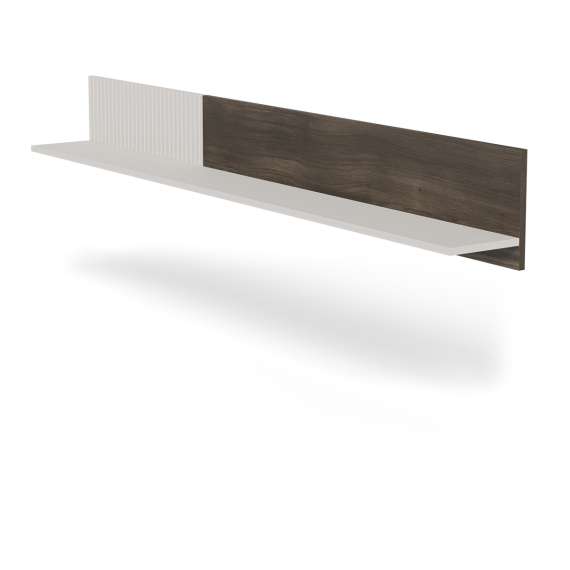 Vegghylle RANDOM 180x20 cm - valnøtt - cashmere