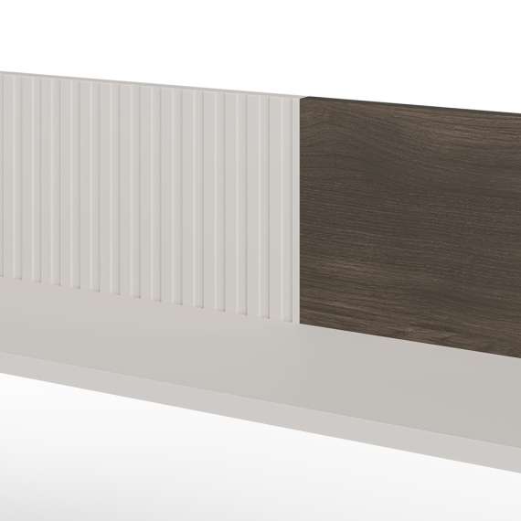 Vegghylle RANDOM 180x20 cm - valnøtt - cashmere