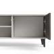 Tv-benk RANDOM - 150x47 cm - valnøtt - cashmere - tre bein