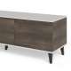 Tv-benk RANDOM - 150x47 cm - valnøtt - cashmere - tre bein