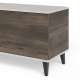 Tv-benk RANDOM - 180x47 cm - valnøtt - cashmere - tre bein