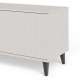 Tv-benk RANDOM - 180x47 cm - valnøtt - cashmere - tre bein