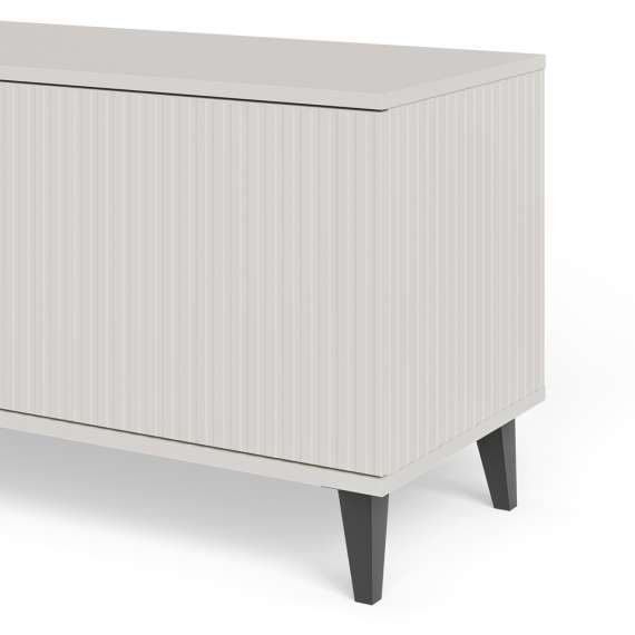 Tv-benk RANDOM - 180x47 cm - valnøtt - cashmere - tre bein