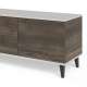 Tv-benk RANDOM - 200x47 cm - valnøtt - cashmere - tre bein