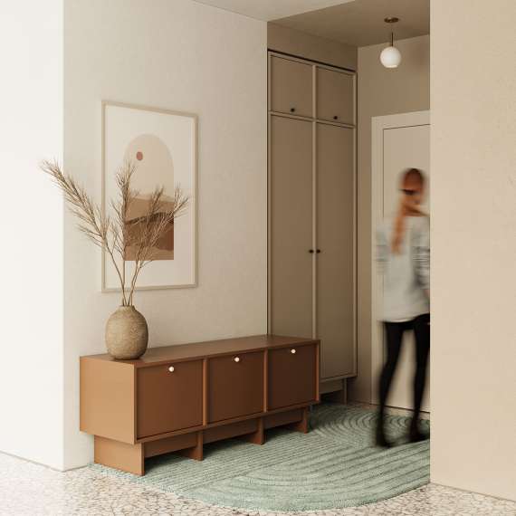 Garderobe Kabe SZK01 90-120x210 cm - flere farger - 2 dører