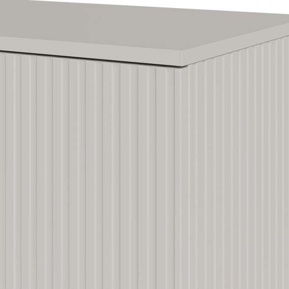 Skjenk RANDOM - 160x82 cm - 3 dører - valnøtt - cashmere - tre bein