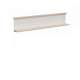 Hylle PONTY 150x33 cm - hvit matt - eik riva