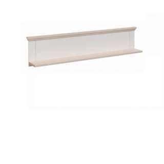 Hylle PONTY 150x33 cm - hvit matt - eik mauvella