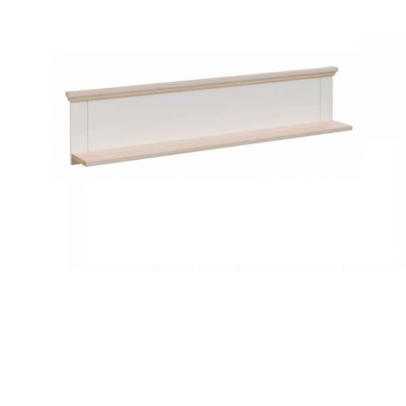 Hylle PONTY 150x33 cm - hvit matt - eik mauvella