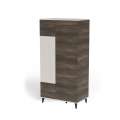 Garderobeskap RANDOM - 90x182 cm - valnøtt - cashmere - tre bein