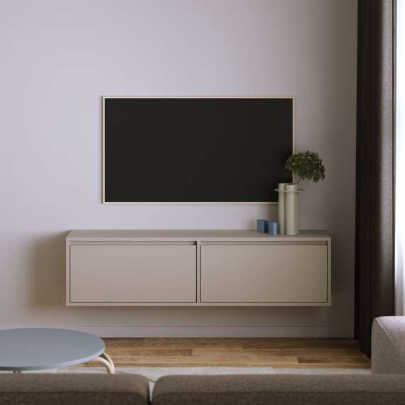 Tv-benk Ubbe WTV1K 100-145x37 cm - veggmontert - velg bredde og farge selv