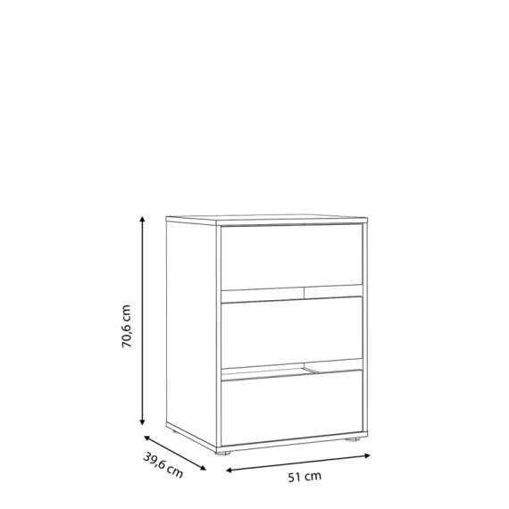 Garderobeskap RICCIANO 220x210 - mørk betong + stav eik