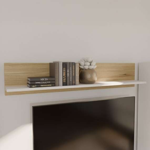 Hylle COMO 150x30 cm - secret grå - eik mauvella